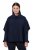 Ulla Popken 820620 Pulover poncho cu guler pe gât Bleumarin - Ponchouri și pelerine - 