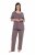 Ulla Popken 821244 Pijama cu buline Maro - Pijamale/Haine de casă - 