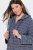 Ulla Popken 821543 Halat din prosop în dungi Antracit - Halate - 