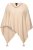 Ulla Popken Knit Pointed Hem Poncho Nature Melange - Pulovere & hanorace - 