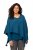 Ulla Popken Knit Pointed Hem Poncho Cerulean - Pulovere & hanorace - 