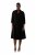 Ulla Popken 823290 Rochie midi cu decolteu în V Neagră - Rochii midi - Rochii midi la marimi mari