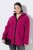 Ulla Popken 823371 Jachetă teddy cu glugă și buzunare matlasate Fucsia - Haine fleece - 