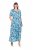 Ulla Popken 824966 Rochie tip cămașă cu flori Bleumarin - Rochii tip cămașă - 