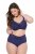 Ulla Popken 825676 Chiloți modelatori cu talie înaltă Albastru regal - Lenjerie modelatoare - 