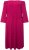 Ulla Popken 827740 Rochie din jerseu cu mânecă 3/4 Roz - Rochii midi - Rochii midi la marimi mari