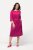 Ulla Popken 827740 Rochie din jerseu cu mânecă 3/4 Roz - Rochii midi - Rochii midi la marimi mari