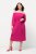 Ulla Popken 827740 Rochie din jerseu cu mânecă 3/4 Roz - Rochii midi - Rochii midi la marimi mari
