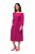 Ulla Popken 827740 Rochie din jerseu cu mânecă 3/4 Roz - Rochii midi - Rochii midi la marimi mari