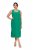 Ulla Popken 827908 Rochie din jerseu fără mâneci Verde - Rochii din jerseu - 