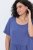 Ulla Popken 827920 Rochie din jerseu cu mânecă scurtă Albastru - Rochii din jerseu - 