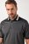 JAY-PI Quickdry Two-Tone Golf Poloshirt Black - Tricouri polo - Tricouri Polo Bărbați Mărimi Mari
