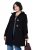 Ulla Popken 829347 Palton duffle Neagră - Paltoane - Paltoane pentru femei la marimi mari