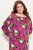 Ulla Popken 830151 Rochie cu flori Roz - Rochii maxi - Rochii maxi marimi mari
