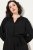 Ulla Popken 831004 Rochie midi cu mânecă lungă Neagră - Rochii maxi - Rochii maxi marimi mari