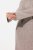 Ulla Popken 831589 Rochie tricotată cu mânecă lungă și guler înalt Gri - Rochii tricotate - 