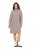 Ulla Popken 831589 Rochie tricotată cu mânecă lungă și guler înalt Gri - Rochii tricotate - 