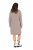 Ulla Popken 831589 Rochie tricotată cu mânecă lungă și guler înalt Gri - Rochii tricotate - 