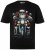 Men+ 148 Tricou bellyfit Moș Crăciun pe motocicletă Neagră - Tricouri - Tricouri Bărbați Mărimi Mari