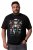 Men+ 148 Tricou bellyfit Moș Crăciun pe motocicletă Neagră - Tricouri - Tricouri Bărbați Mărimi Mari
