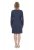 Ulla Popken 834371 Rochie hanorac în dungi Bleumarin - Rochii din molton - 