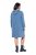 Ulla Popken 834536 Rochie hanorac cu glugă Albastru denim - Rochii din molton - 