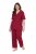 Ulla Popken 835397 Pijama cu mânecă scurtă și guler de cămașă Lila - Pijamale/Haine de casă - 