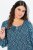 Ulla Popken 835713 Rochie cu flori Bleumarin - Rochii maxi - Rochii maxi marimi mari