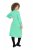 Ulla Popken 835720 Rochie tricotată în formă de A cu mânecă 3/4 Petrol - Rochii tricotate - 