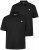 Men+ 258 Tricou polo Neagră 2 bucăți - Tricouri polo - Tricouri Polo Bărbați Mărimi Mari