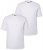 Men+ 285 Tricou guler rotund Alb 2 bucăți - Tricouri - Tricouri Bărbați Mărimi Mari