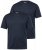 Men+ 299 Tricou decolteu în V Bleumarin 2 bucăți - Tricouri - Tricouri Bărbați Mărimi Mari