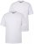 Men+ 299 Tricou decolteu în V Alb 2 bucăți - Tricouri - Tricouri Bărbați Mărimi Mari