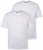 Men+ 311 Tricou bellyfit Alb 2 bucăți - Tricouri - Tricouri Bărbați Mărimi Mari