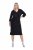 Ulla Popken 836514 Rochie midi cu mânecă 3/4 Neagră - Rochii midi - Rochii midi la marimi mari