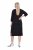 Ulla Popken 836514 Rochie midi cu mânecă 3/4 Neagră - Rochii midi - Rochii midi la marimi mari