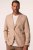 JP1880 836698 Sacou din material elastic Bej - Costume - Costume Bărbați mărimi mari