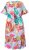 Ulla Popken 836746 Rochie midi cu flori și volane Albastru deschis - Rochii midi - Rochii midi la marimi mari