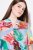 Ulla Popken 836746 Rochie midi cu flori și volane Albastru deschis - Rochii midi - Rochii midi la marimi mari