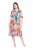 Ulla Popken 836746 Rochie midi cu flori și volane Albastru deschis - Rochii midi - Rochii midi la marimi mari