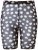 Ulla Popken 836803 Pantaloni scurți anti-frecare cu flori Neagră - Pantaloni scurți anti-frecare - 