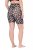 Ulla Popken 836803 Pantaloni scurți anti-frecare cu flori Neagră - Pantaloni scurți anti-frecare - 