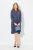 Ulla Popken 837069 Rochie cu flori Bleumarin - Rochii midi - Rochii midi la marimi mari