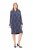 Ulla Popken 837069 Rochie cu flori Bleumarin - Rochii midi - Rochii midi la marimi mari