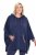 Ulla Popken 837190 Poncho de casă cu glugă Mov închis - Pijamale/Haine de casă - 