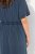 Ulla Popken 837403 Rochie din jerseu cu mânecă scurtă Bleumarin - Rochii din jerseu - 