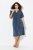 Ulla Popken 837403 Rochie din jerseu cu mânecă scurtă Bleumarin - Rochii din jerseu - 