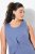Ulla Popken 837874 Rochie din jerseu fără mâneci Albastru - Rochii din jerseu - 