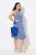 Ulla Popken 837874 Rochie din jerseu fără mâneci Albastru - Rochii din jerseu - 