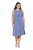 Ulla Popken 837874 Rochie din jerseu fără mâneci Albastru - Rochii din jerseu - 